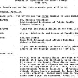Announcements, 1990-04-26. ...