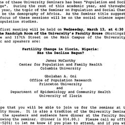 Announcements, 1991-03-13. ...
