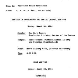 Correspondence, 1964-03-17....