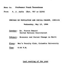 Correspondence, 1964-04-30....