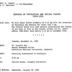 Announcements, 1980-12-16. ...
