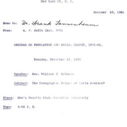 Correspondence, 1961-10-23....