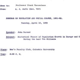 Correspondence, 1962-03-30....