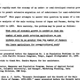 Speaker's paper, 1967-0...
