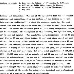 Minutes, 1962-11-13. Popula...