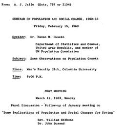 Correspondence, 1963-02-05....