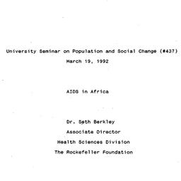 Minutes, 1992-03-19. Popula...