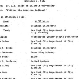 Minutes, 1984-11-08. Popula...
