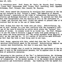 Minutes, 1953-11-18. Social...
