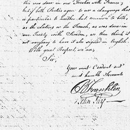 [Document, 1784 April 29]