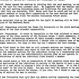 Minutes, 1954-03-10. Social...