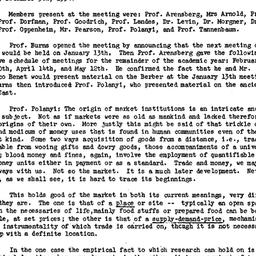 Minutes, 1954-12-09. Social...