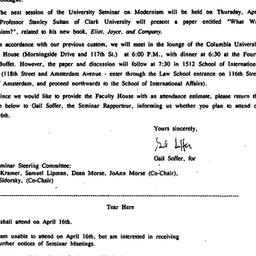 Announcements, 1987-04-02. ...