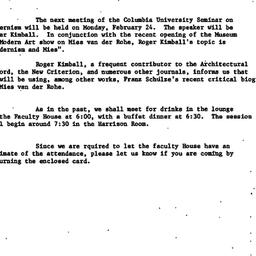 Announcements, 1986-02-28. ...