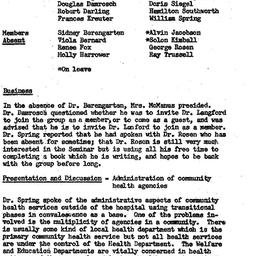 Minutes, 1957-01-22. The Ro...