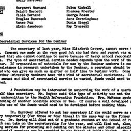 Minutes, 1956-10-09. The Ro...