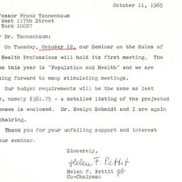 Correspondence, 1965-10-11....