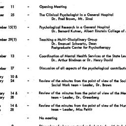 Schedules, The Role of the ...