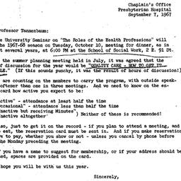 Correspondence, 1967-09-07....