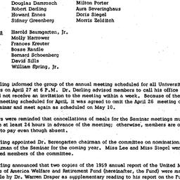Minutes, 1960-03-22. The Ro...