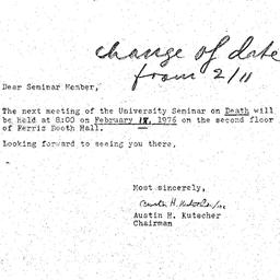 Announcements, 1976-02-18. ...