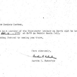 Announcements, 1975-12-11. ...