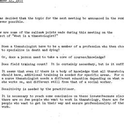 Minutes, 1975-11-12. Death,...