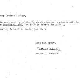 Announcements, 1975-10-08. ...