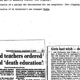 Minutes, 1978-11-01. Death,...