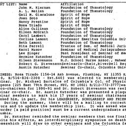 Minutes, 1990-05-09. Death,...