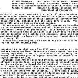 Minutes, 1990-04-18. Death,...
