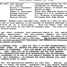 Minutes, 1991-05-08. Death,...