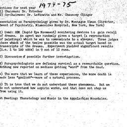 Minutes, 1974-04-10. Death,...