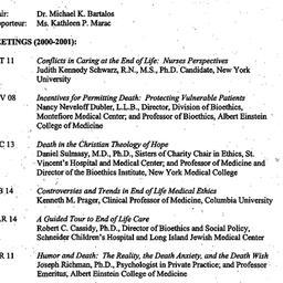 Schedules, Death, seminar 5...