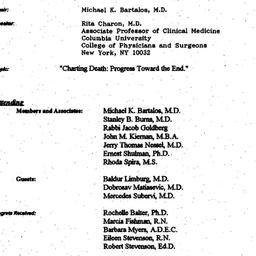 Minutes, 1994-03-09. Death,...
