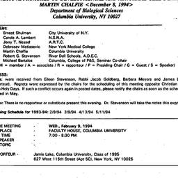 Minutes, 1993-12-08. Death,...
