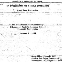 Speaker's paper, 1984-0...
