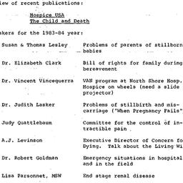 Minutes, 1983-09-14. Death,...