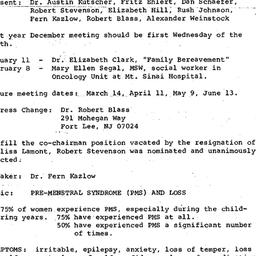 Minutes, 1983-12-14. Death,...