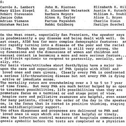 Minutes, 1987-05-07. Death,...
