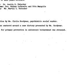 Minutes, 1977-04-13. Death,...