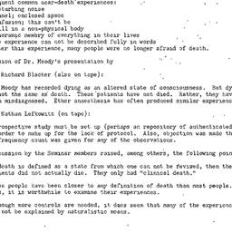 Minutes, 1976-11-10. Death,...