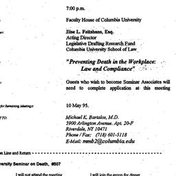 Announcements, 1995-04-12. ...