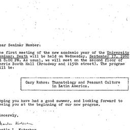 Announcements, 1980-09-17. ...