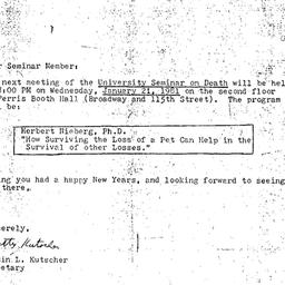 Announcements, 1981-01-21. ...