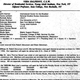 Minutes, 1993-05-12. Death,...