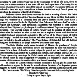 Minutes, 1993-02-10. Death,...