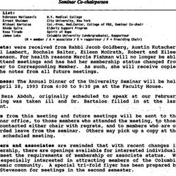 Minutes, 1993-03-04. Death,...