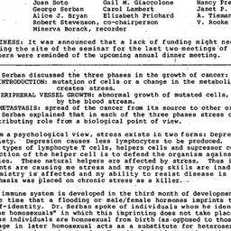 Minutes, 1989-03-01. Death,...