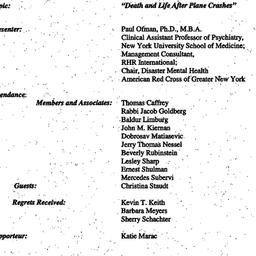 Minutes, 2000-03-08. Death,...